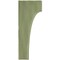Ekena Millwork 1 3/4"W x 4"D x 10"H Clarksville Wood Vintage Decor Bracket, Restoration Green BKTWD02X04X10CVGR - alternate 3